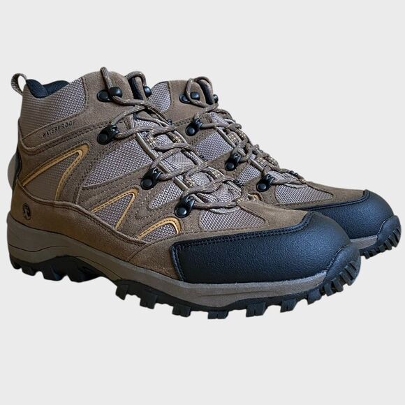 NEW Northside Snohomish Mid Waterproof Hiking Boots Men\'s Size 12 Tan Dark Honey main image 12